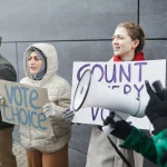 Skopjėje vykęs protestas atkreipia dėmesį į smurto prieš moteris problemą