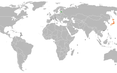 Estijos ambasadorės Japonijoje paskyrimas ir strateginiai saugumo ryšiai